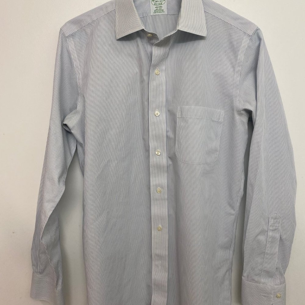 Brooks Brothers Milano Fit 14.5 32 Dress Shirt